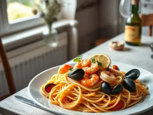 Przepis na wystawne spaghetti frutti di mare!