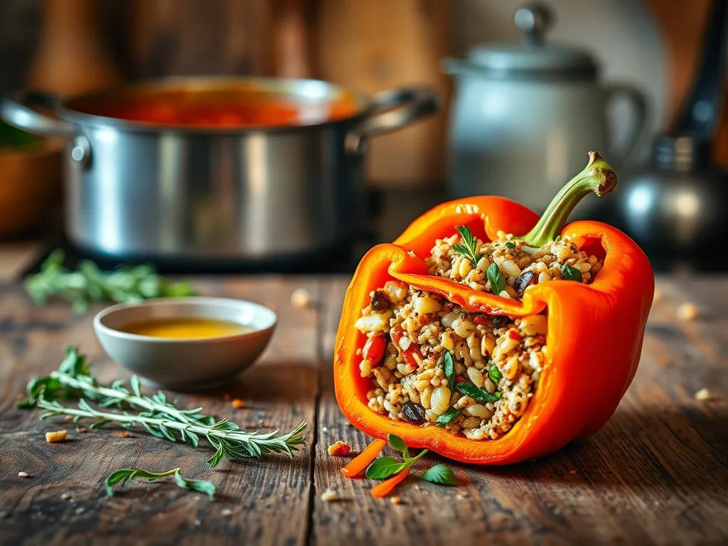 Papryka faszerowana i duszona w garnku – nasz przepis!