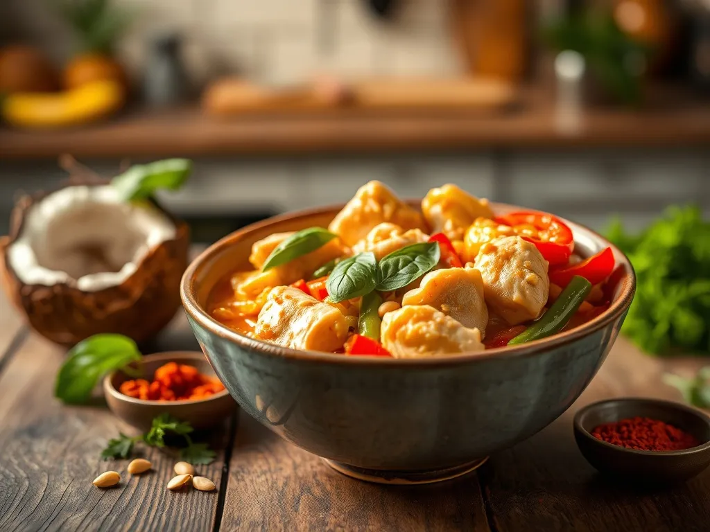 Panang curry z kurczakiem – szybki przepis!