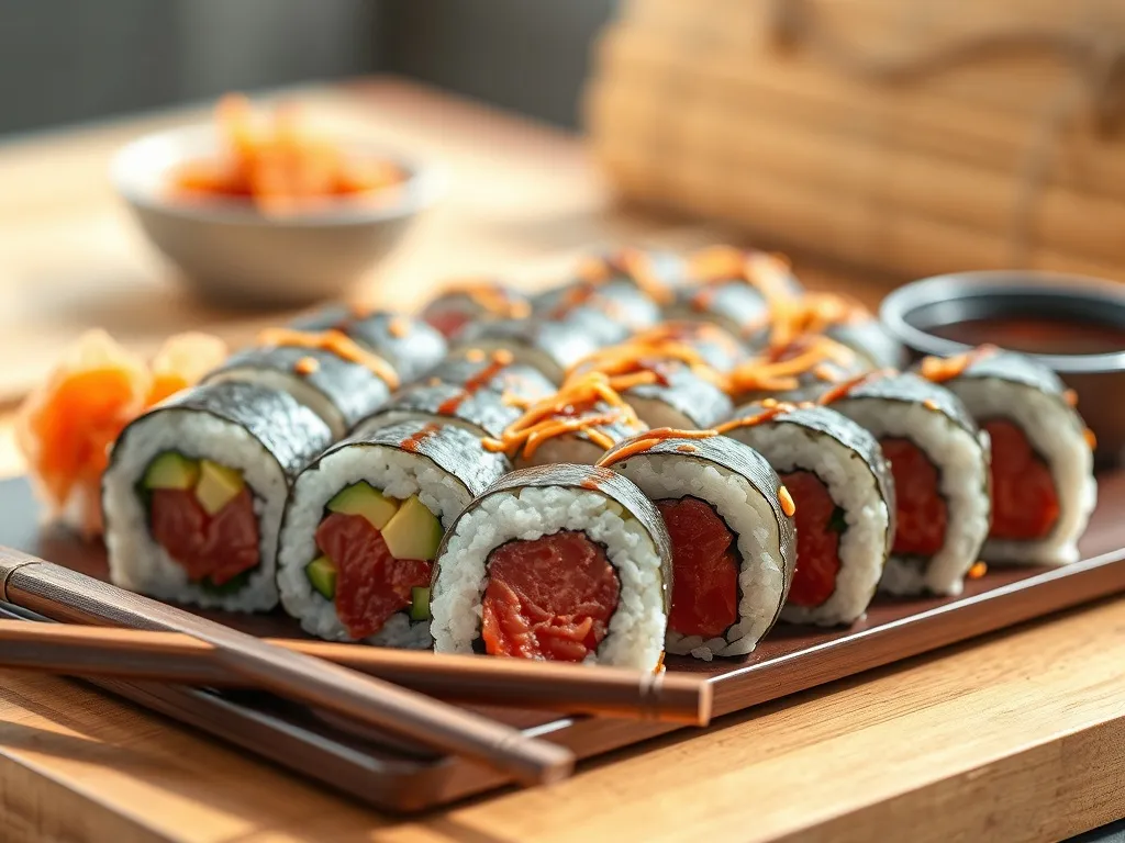 Zobacz jak zrobić sushi z tuńczykiem z puszki na obiad!