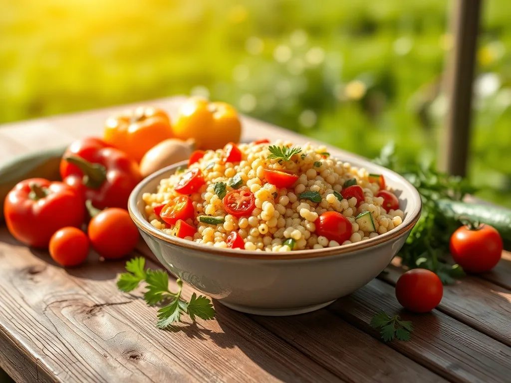 Kuskus perłowy z warzywami – Szybkie i pożywne danie