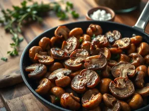 Jak usmażyć pieczarki aby wydobyć ich smak?