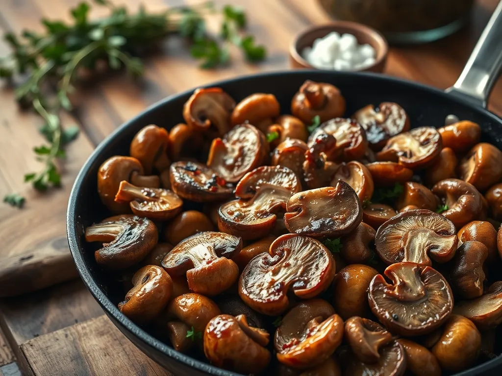 Jak usmażyć pieczarki aby wydobyć ich smak?