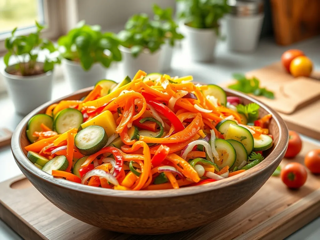 Sałatka z cukinii, papryki, marchewki i cebuli – nasz przepis!