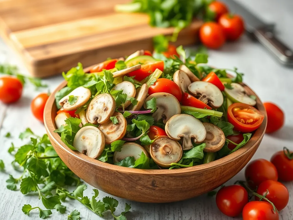 Sałatka z boczniakami – Lekka i smaczna opcja