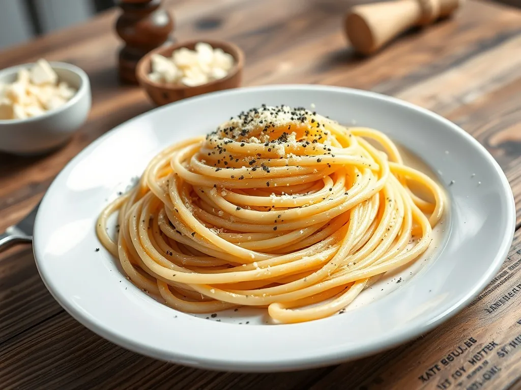 Zrób oryginalne spaghetti cacio e pepe – szybki przepis!