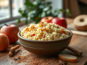 Przepis na wyśmienity ryż zapiekany z jabłkami!