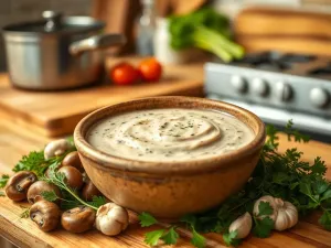 Sos pieczarkowy bez śmietany – Wegańska wersja