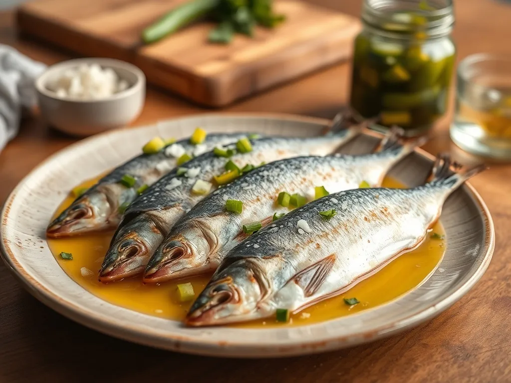 Przepis na śledzie w oleju z cebulką i ogórkiem kiszonym