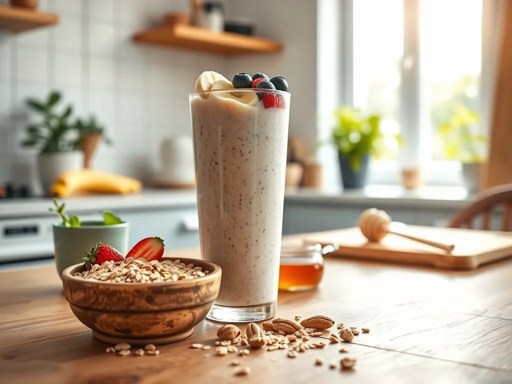 Śniadaniowy koktajl z płatkami owsianymi – Zdrowy początek dnia