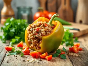 Papryka faszerowana mięsem – nasz autorski przepis!