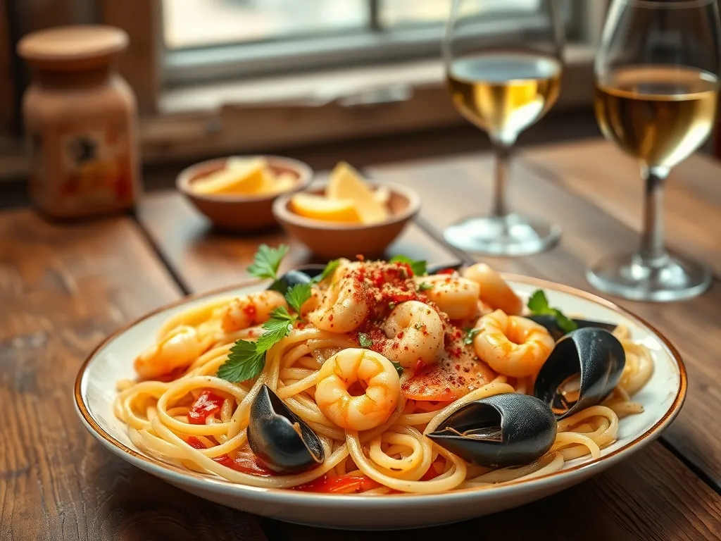 Przepis na doskonały makaron z owocami morza!