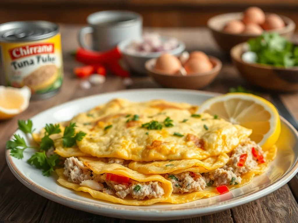 Nie masz pomysłu na świadanie? Zrób omlet z tuńczykiem!